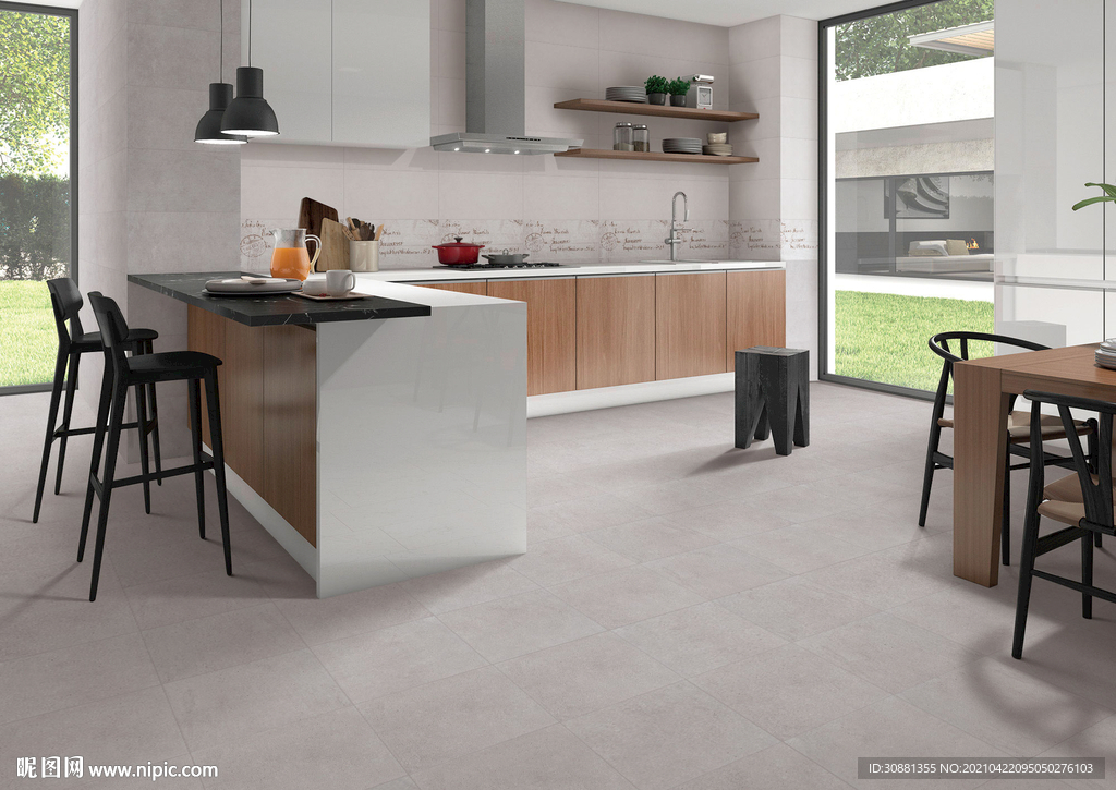 瓷片分层效果图