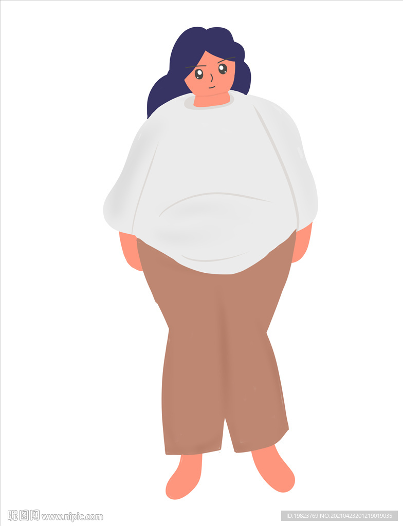 手绘非常的女性