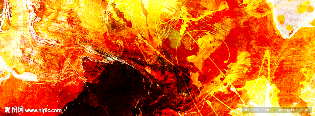 现代简约色块抽象画 