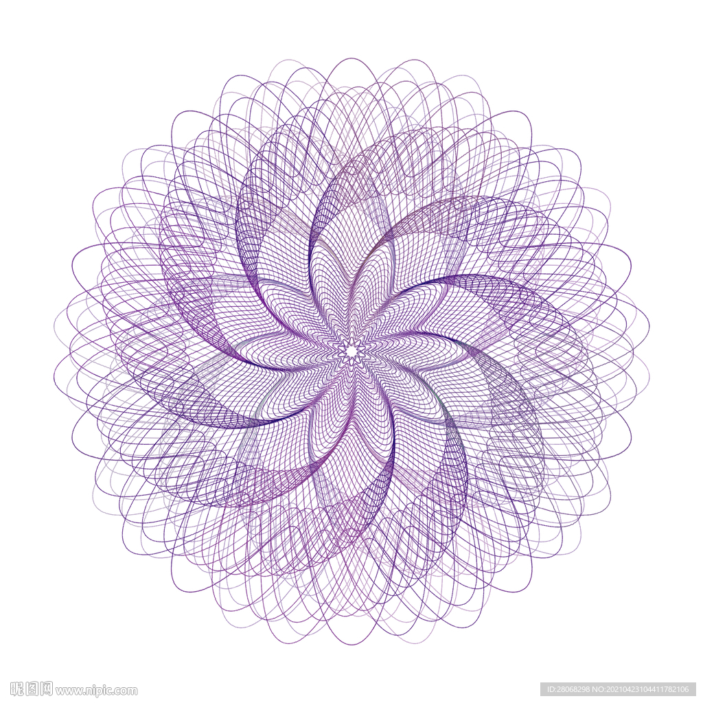 卡通紫色防伪素材