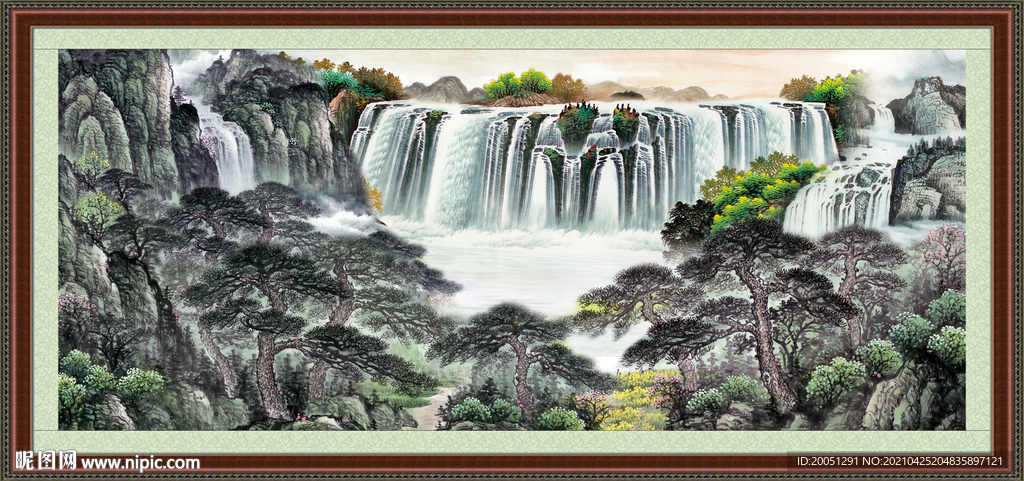 中国画山水 
