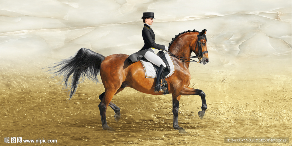 马术人物装饰画