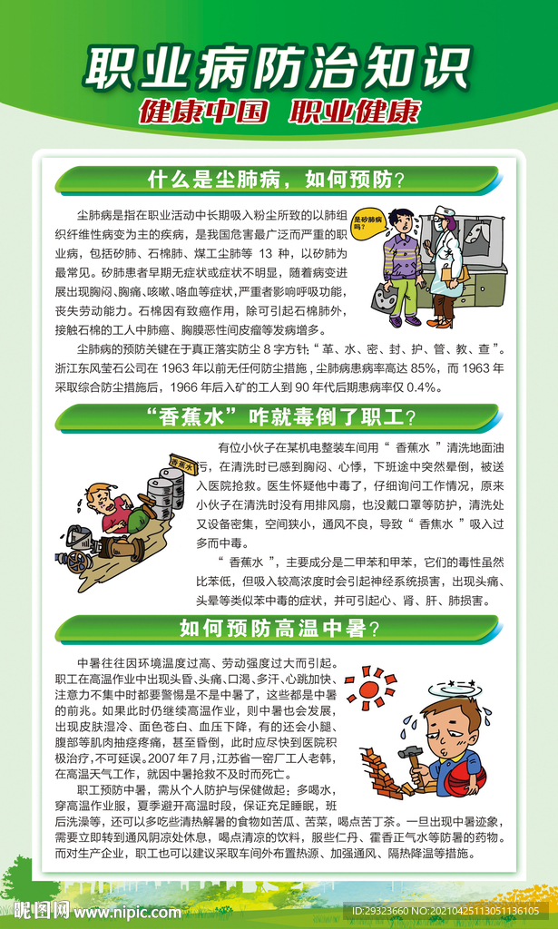 职业病防治展板