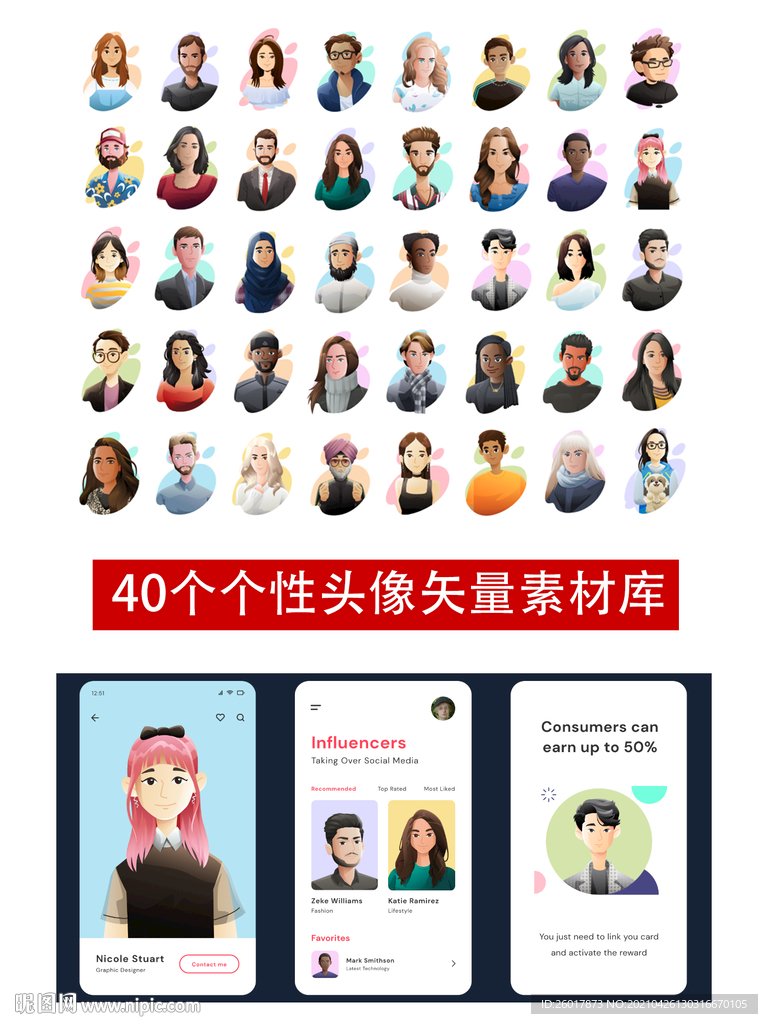 个性头像素材库