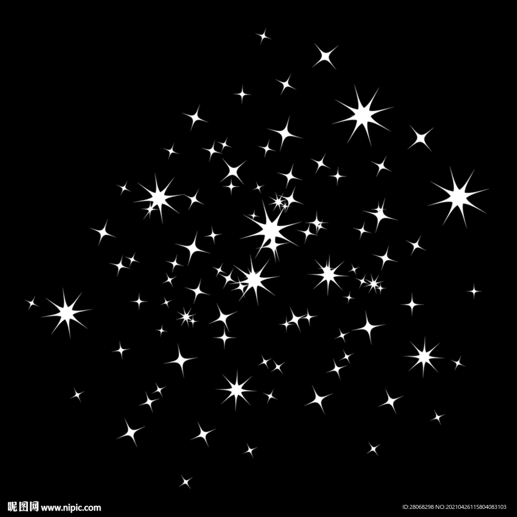 白色星光背景