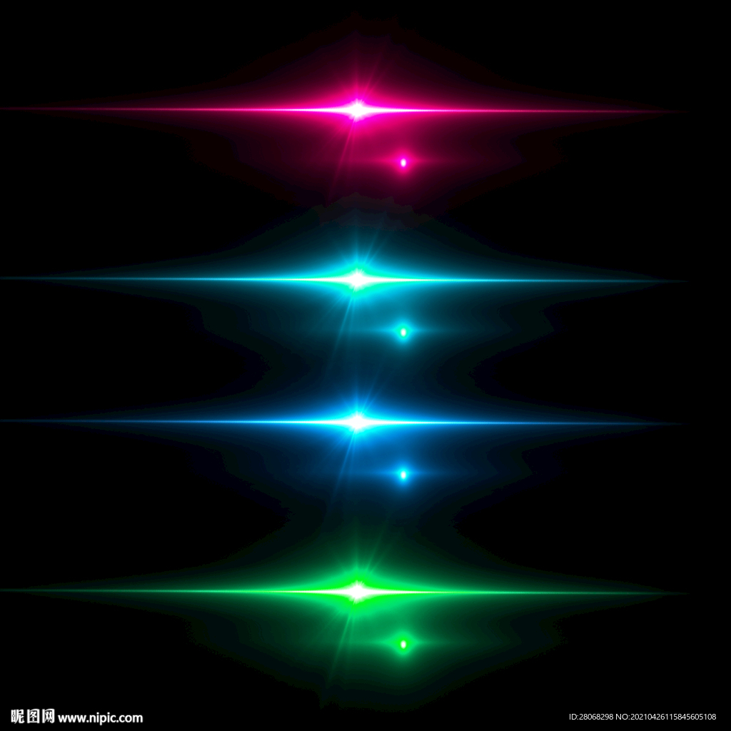 彩色光效光影素材