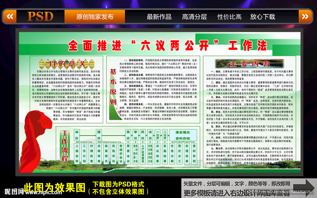 全面推进六议两公开 学校版面