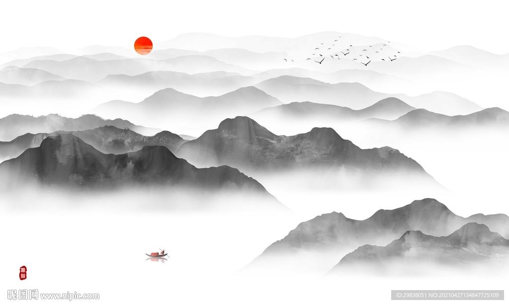 新中式山水