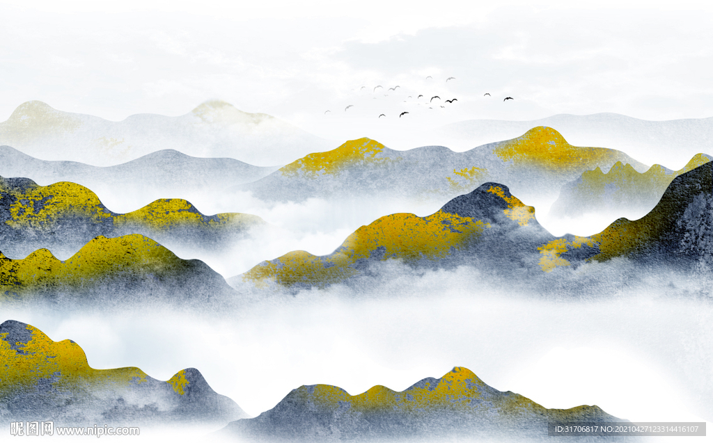 水墨山水画