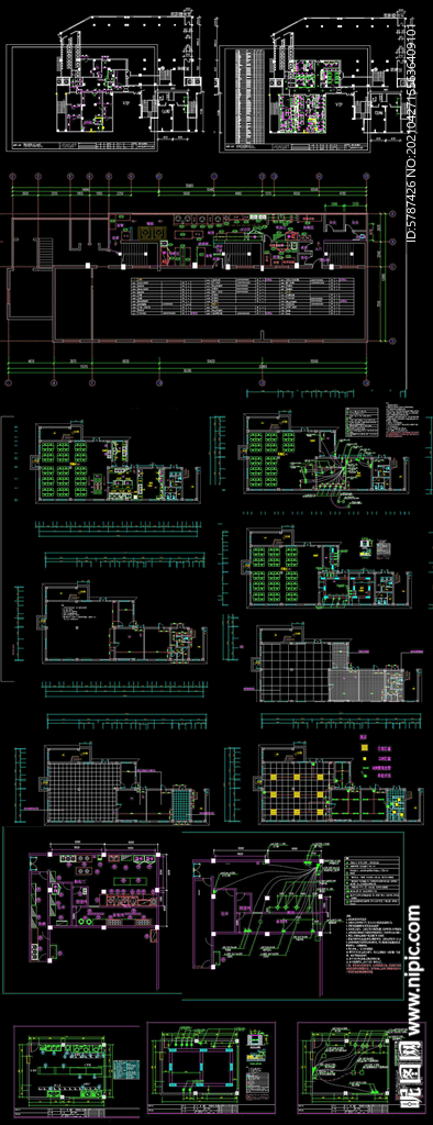CAD餐厅平面图
