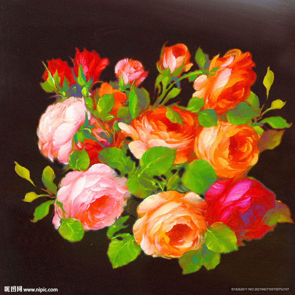 花卉油画