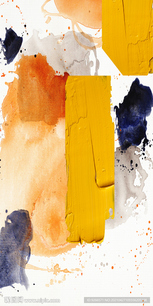 抽象手绘 水墨 玄关画 装饰画