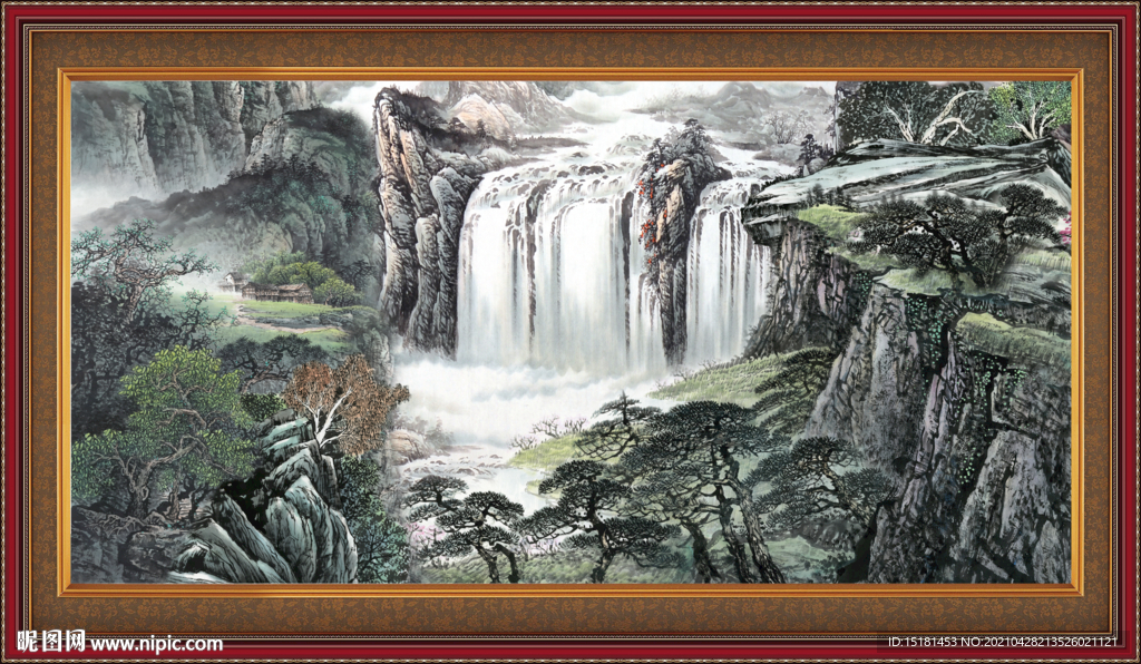 巨幅国画山水