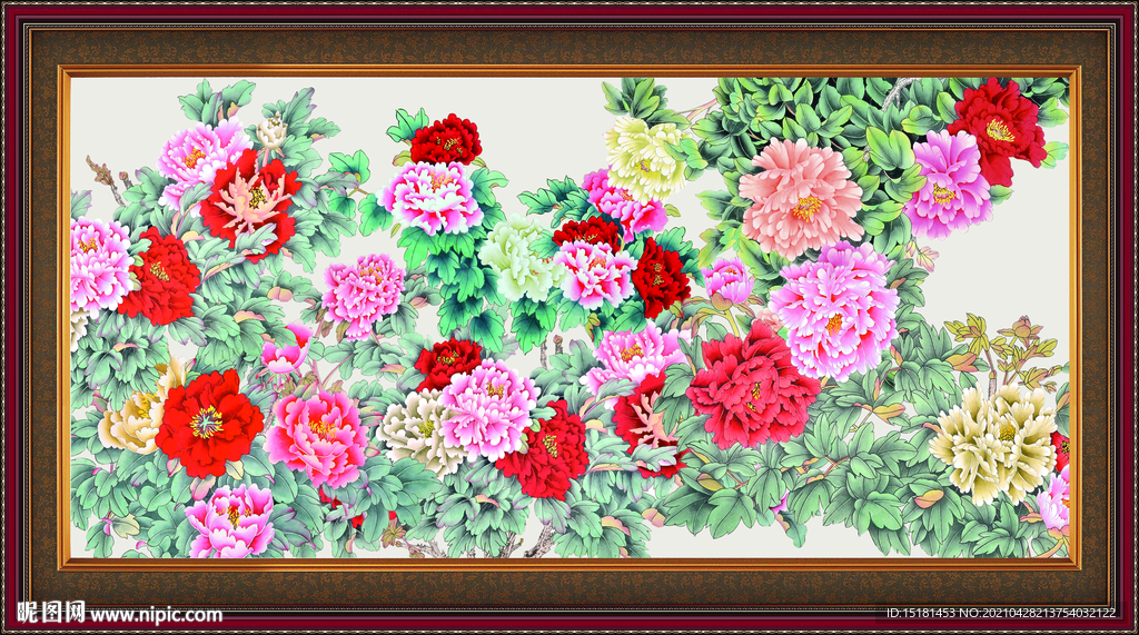 牡丹花开富贵 