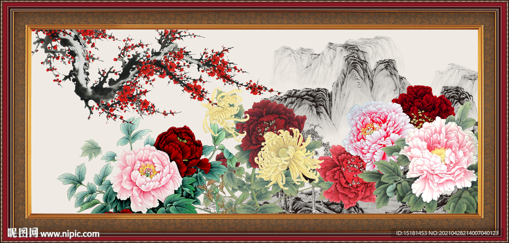 牡丹花开富贵 
