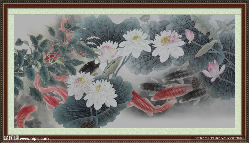 荷花图 