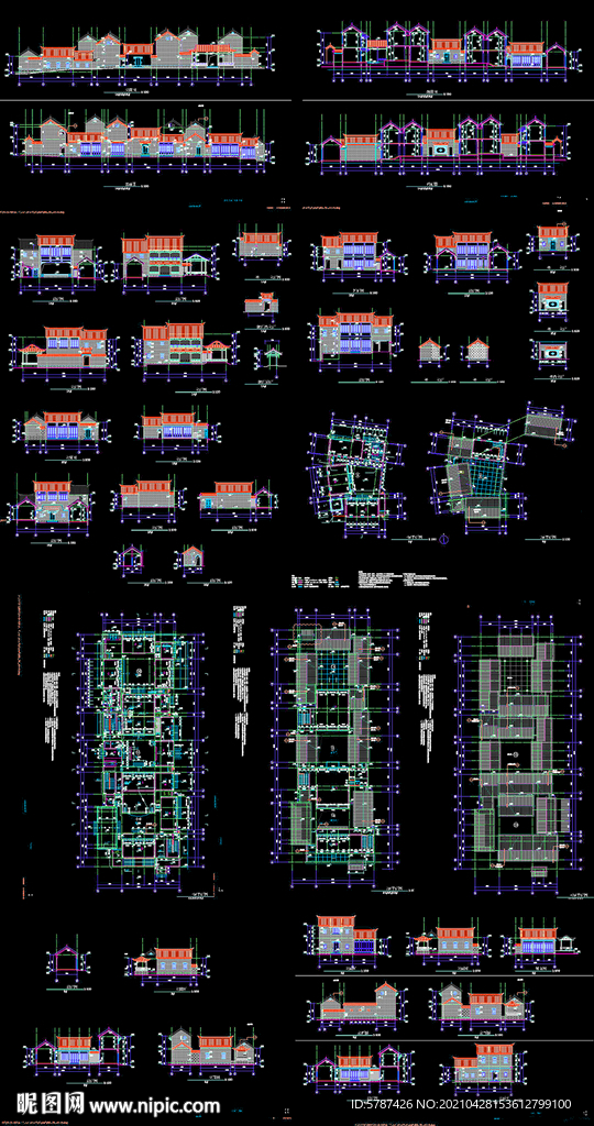 古街四合院建筑图纸