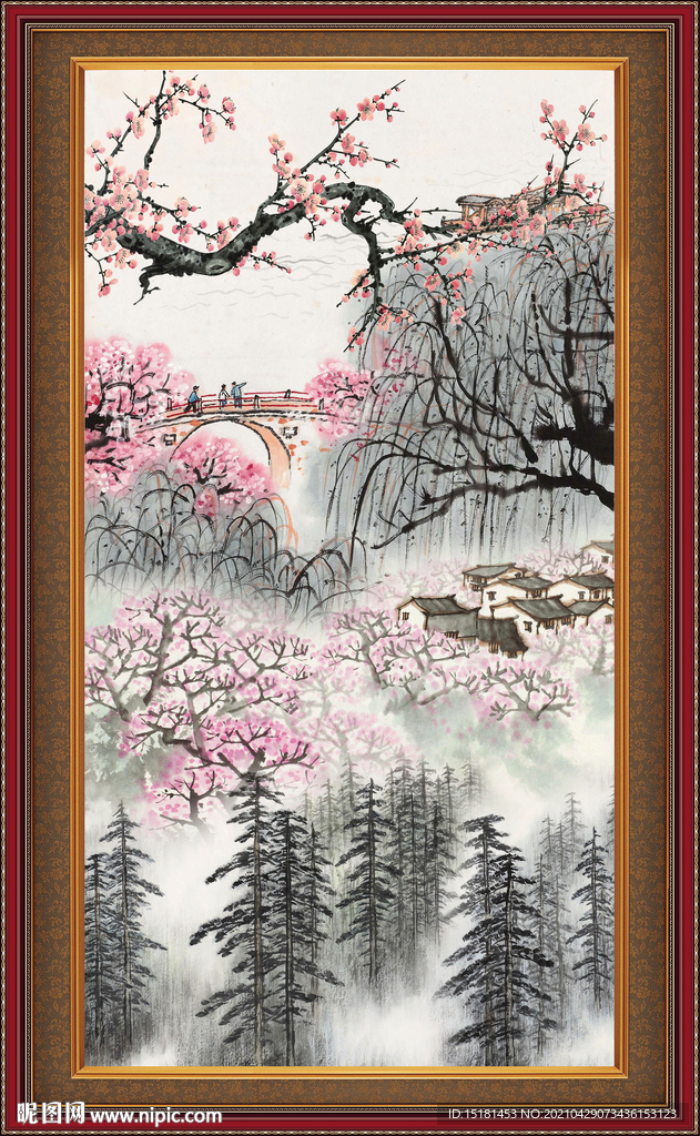 国画梅花