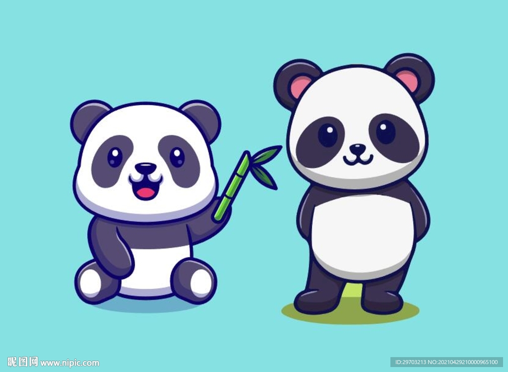 卡通熊猫