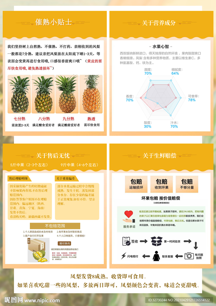 凤梨单页宣传