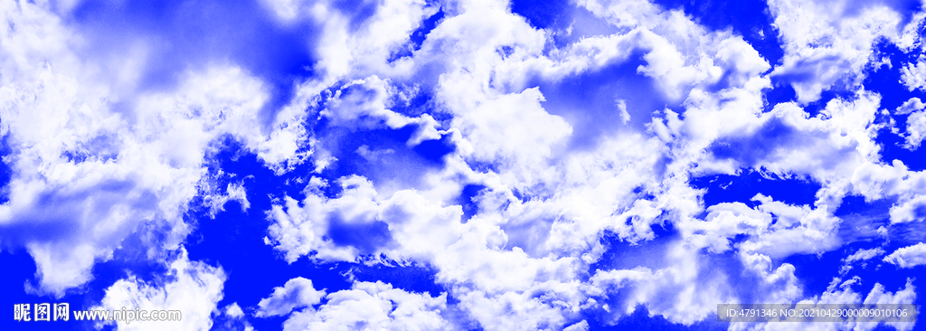  白云天空