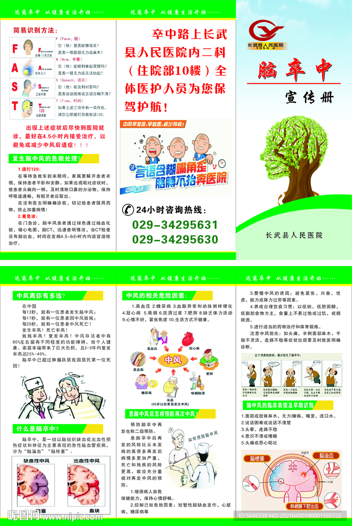 脑卒中宣传册