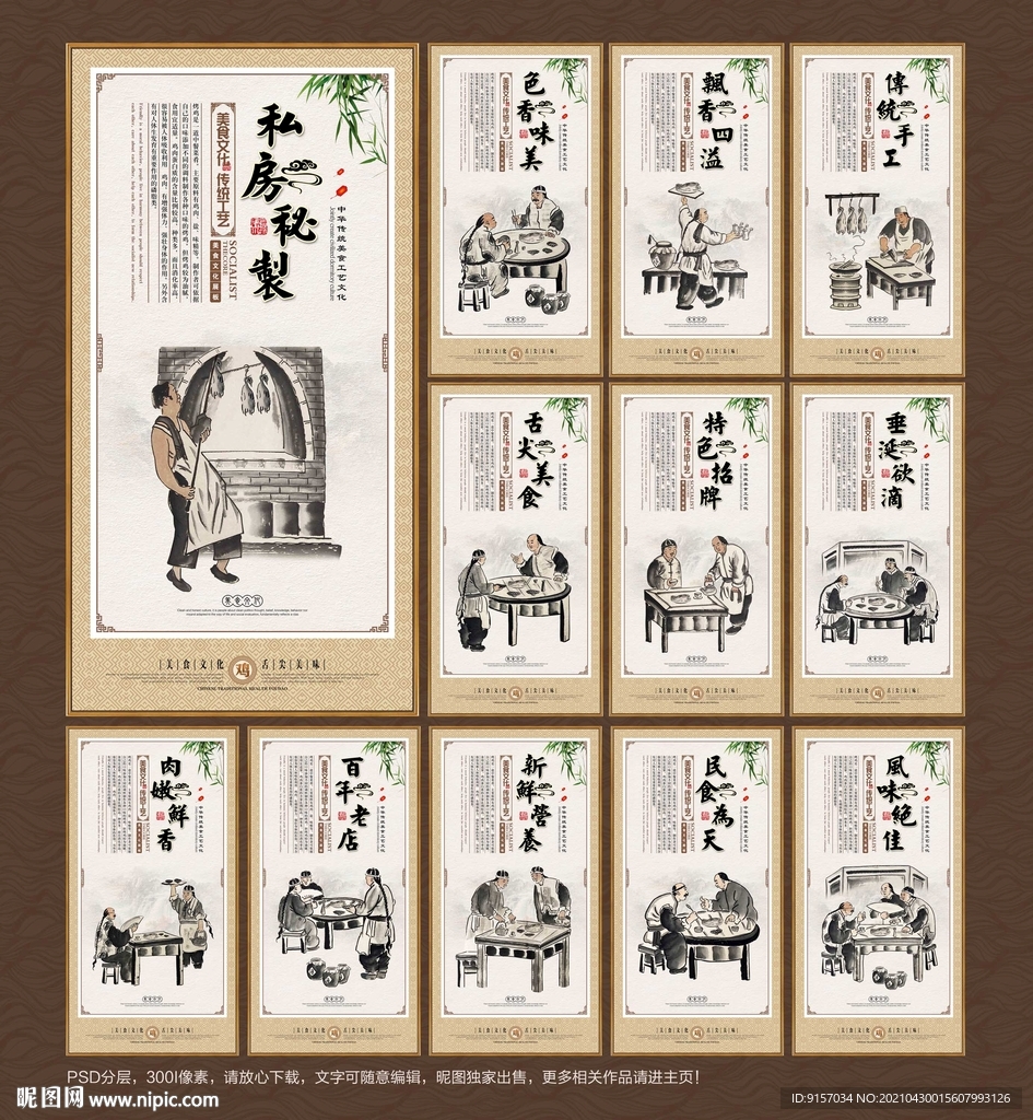 烤鸡海报  烤鸡展板