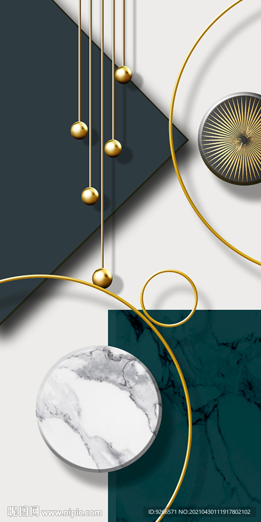 抽象玄关装饰画