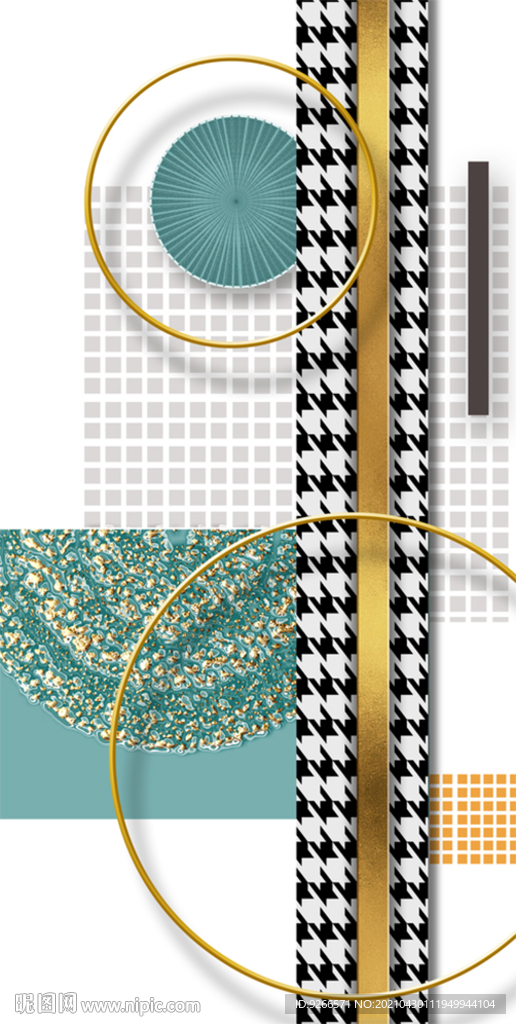 抽象玄关装饰画