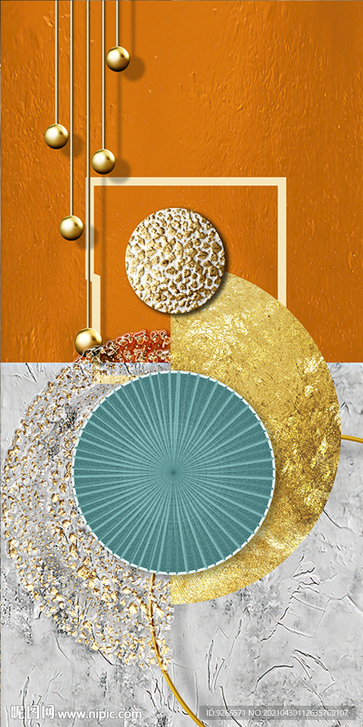 抽象玄关装饰画