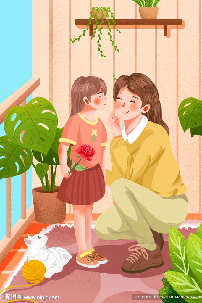 母亲节插画