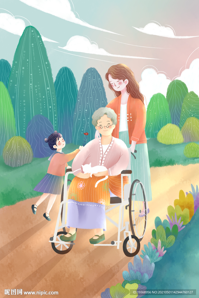 母亲节插画