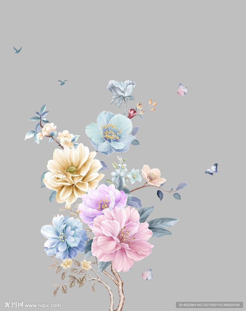 手绘花
