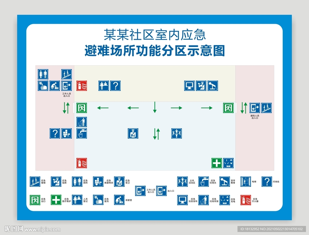 避难场所示意图