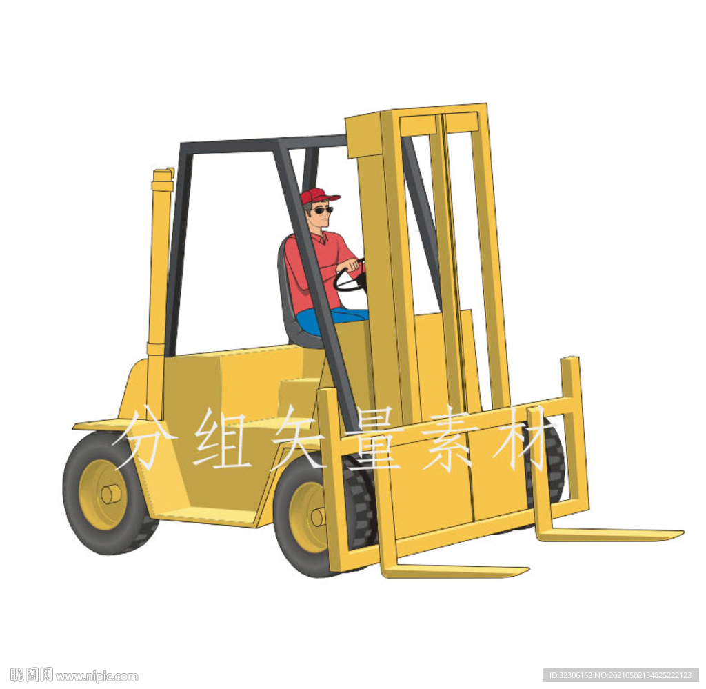 叉车卡通