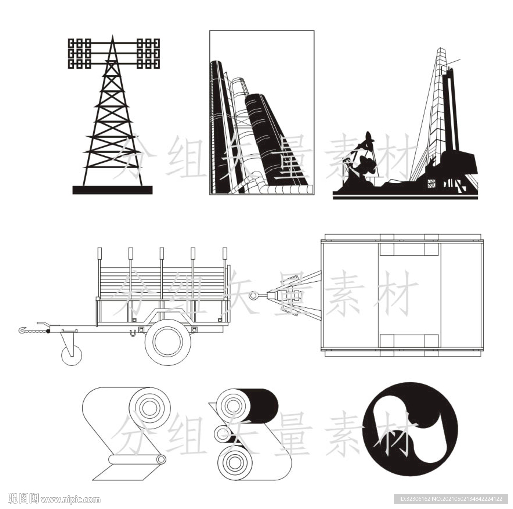 工程机械 工地素材