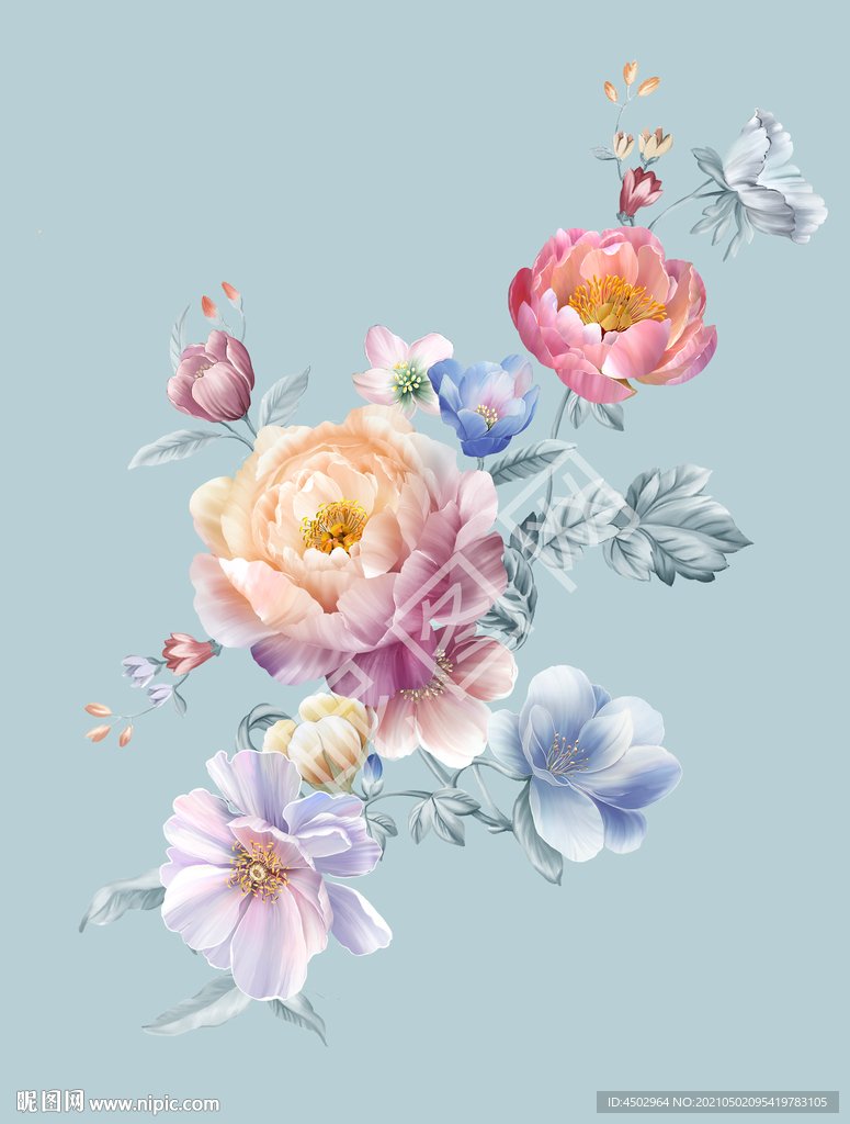 手绘数码印花