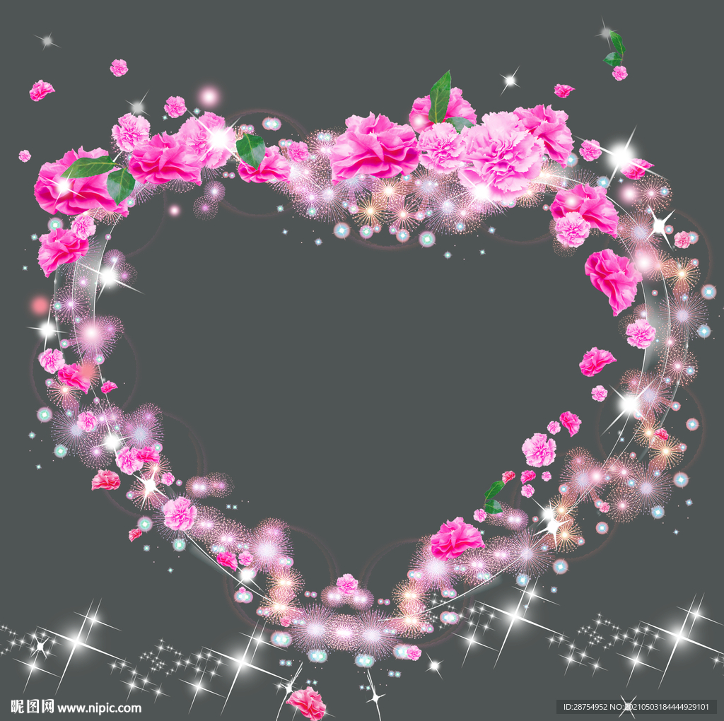 爱心玫瑰花瓣设计元素素材免费下载(图片编号:760757)-六图网