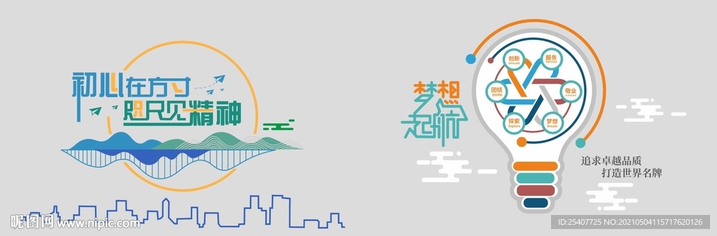 励志语类文化墙