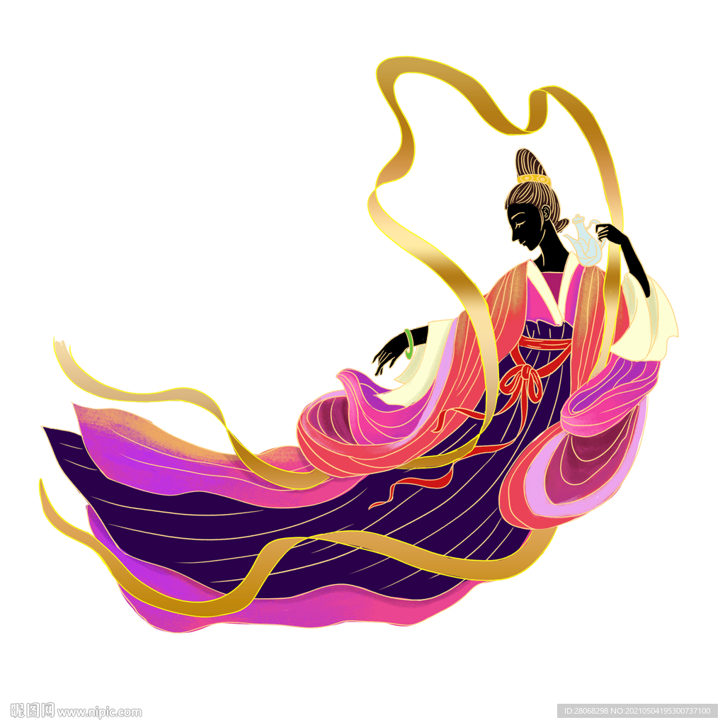 九天玄女仙女装饰神仙元素