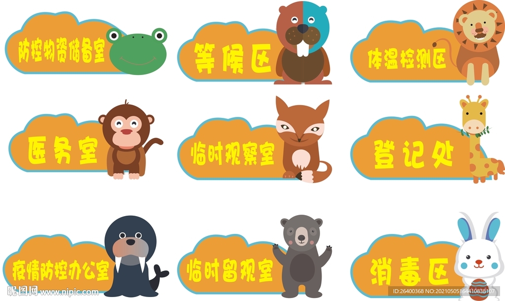 异形卡通门牌