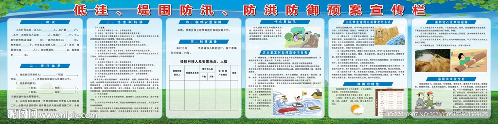 低洼堤围防汛防洪防御预案宣传