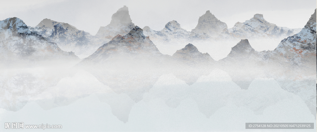 山水画 新中式 晶瓷画