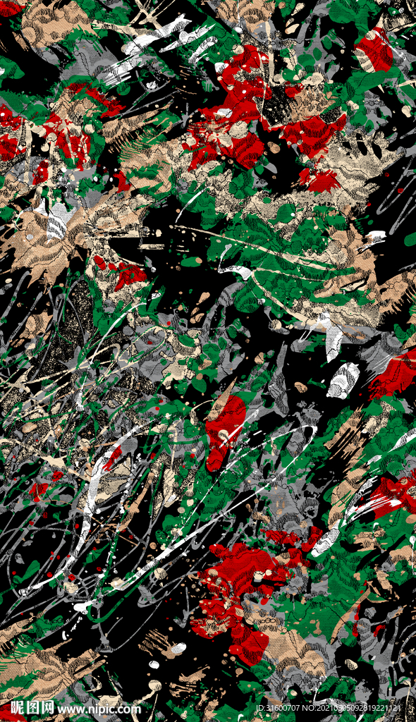 抽象几何杂点花