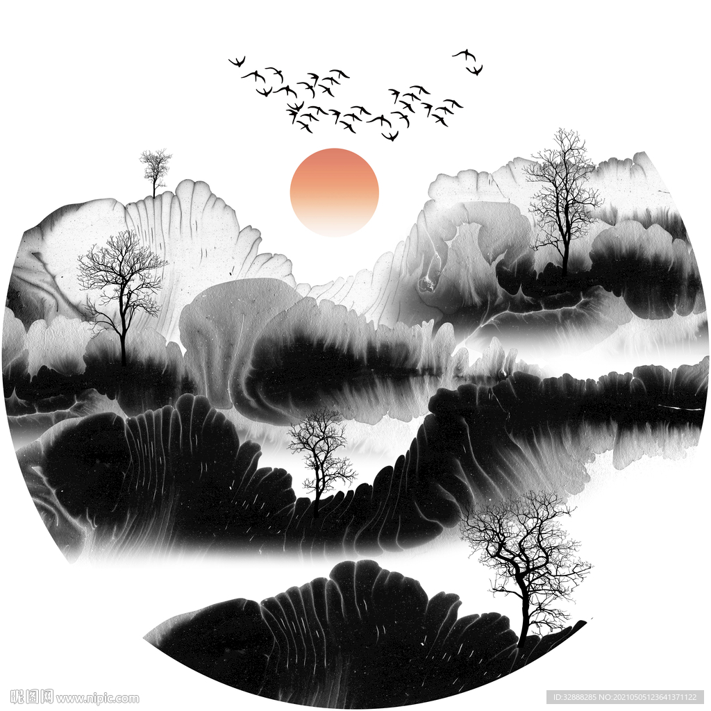 水墨画