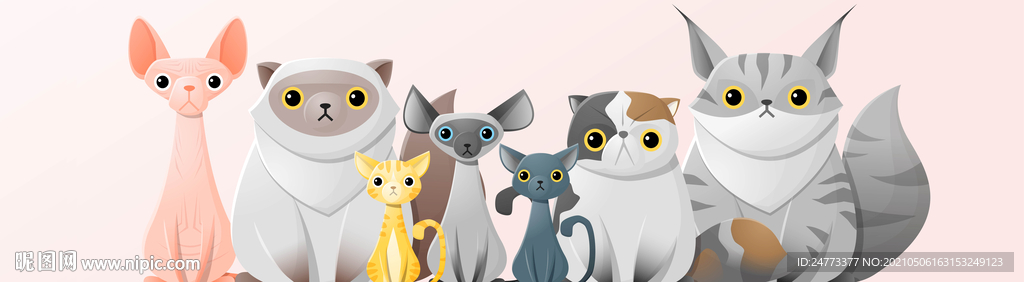 卡通动物床头画