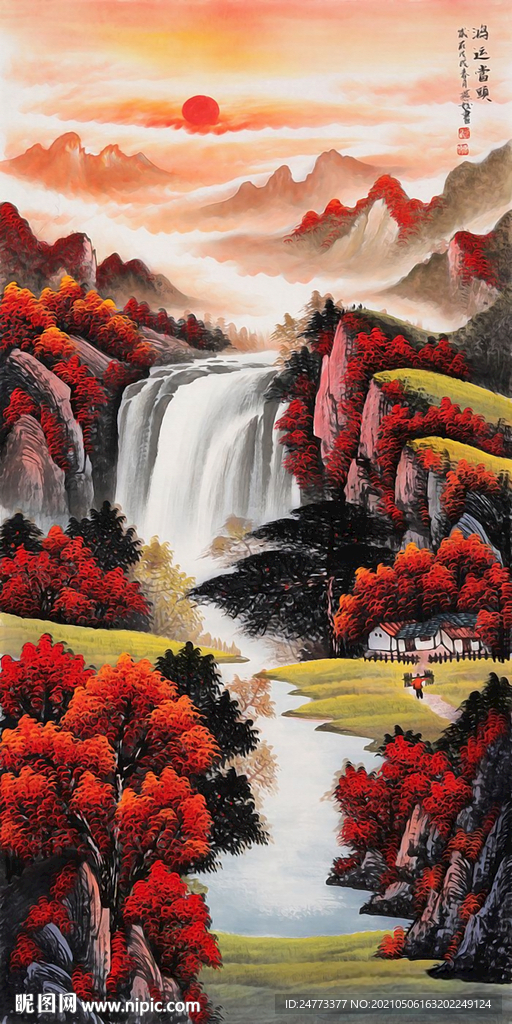 新中式鸿运当头源远流长玄关