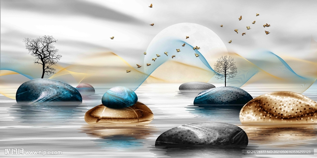 石来运转晶瓷画