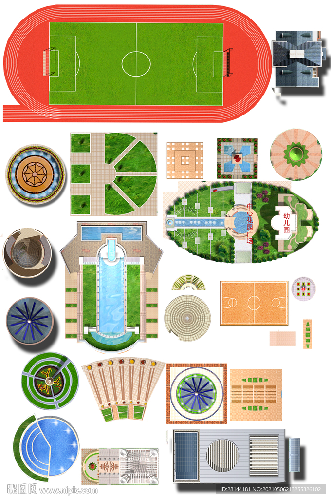 建筑小品PSD