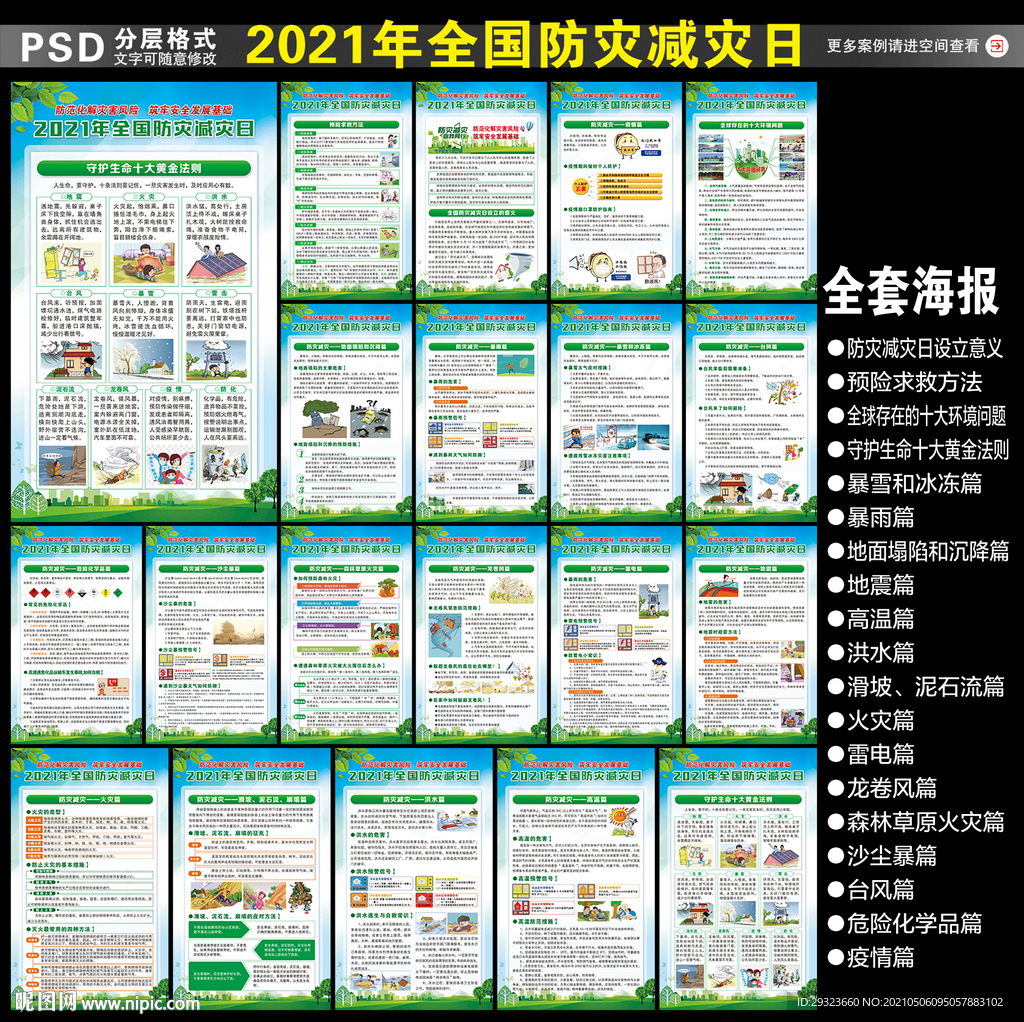 防灾减灾展板